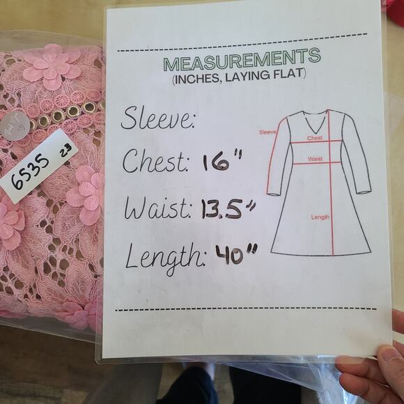 Fairy Coquette Lace Dress Size 2 Pink Michael Kors 3D Floral Appliquéd HOCO - Picture 6 of 12